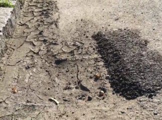 Дивний ремонт вулиці в Ужгороді: ями та вибоїни, закатані в асфальт люки, засипані стоки