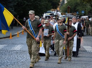 Поховали військового із Закарпаття, який загинув на Бахмутському напрямку