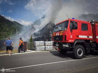 У селі на Хустщині сталася масштабна пожежа в приватному будинку