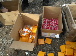 В Ужгороді в одному з приміщень бомбосховища міліціонери виявили понад 4 тисячі пігулок психотропної дії