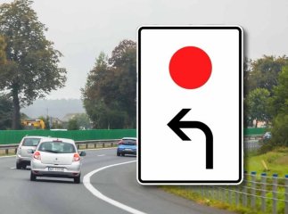 Що означає рідкісний дорожній знак – червона крапка зі стрілкою: де його встановлюють