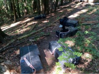 Українські та румунські прикордонники затримали велику партію контрабандних сигарет