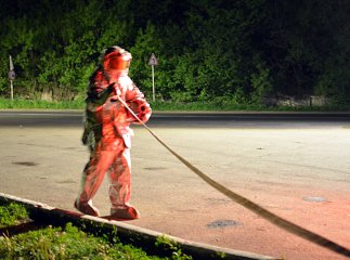 Воловецькі рятувальники гасили пожежу на АЗС