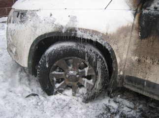 Вночі у Мукачеві згоріла "Шкода", яка належить медсестрі ОДКЛ. Не виключено, що це був підпал