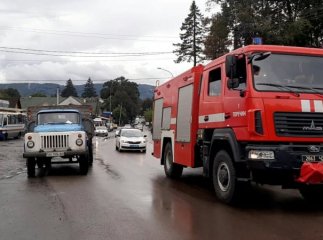 У Перечині гули сирени пожежних автівок