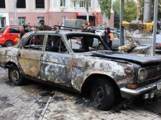 На Тячівщині під час руху загорівся легковик