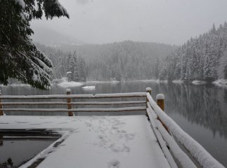 У Нацпарку "Синевир" випав сніг