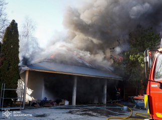 В Ужгородському районі гасили велику пожежу
