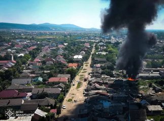 Офіцер-рятувальник під час тренування з БпЛА виявив пожежу