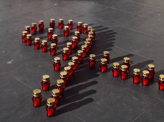 В Ужгороді провели акцію, щоб привернути увагу до смертельної хвороби