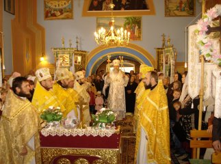 Владика Феодор відвідав храм на честь Собора Божої Матері в селі Костьова Пастіль