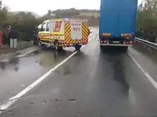 На Мукачівщині мікроавтобус злетів із дороги: опубліковано відео з місця ДТП
