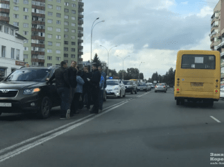 В Ужгороді на проспекті Свободи сталась ДТП