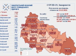 Стало відомо, скільки закарпатців захворіли на коронавірус за добу