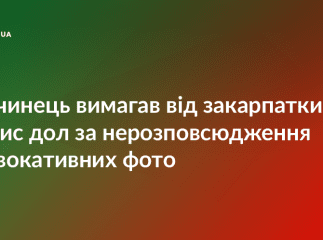 Афера на 30 тисяч доларів: злочинець шантажував закарпатку фотографіями  