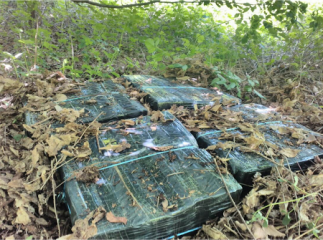 Мукачівські прикордонники виявили контрабандні сигарети, які правопорушники намагались переправити через кордон