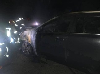 Вночі в Ужгородському районі згоріла машина прокурора