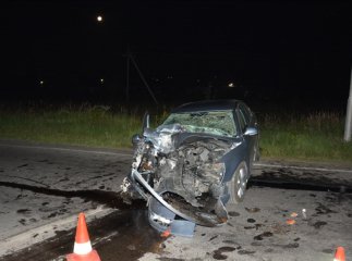 У Мукачеві легковик зіткнувся з вантажівкою