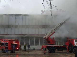 В Ужгороді горів універмаг "Україна"