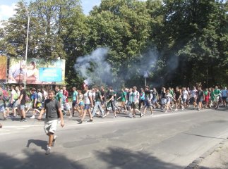 "Путін ...йло", – ужгородські та львівські фани заспівали відому пісню про керманича Росії (ФОТО, ВІДЕО)