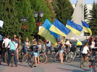 До Дня Прапора у Хусті відбувся традиційний велопробіг