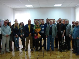 У Хусті до Дня художника відкрились дві виставки