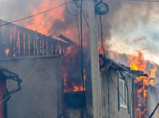 У Рахові горіло декілька будинків