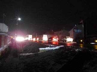 Поблизу Мукачева на трасі "Київ-Чоп" утворилися величезні затори