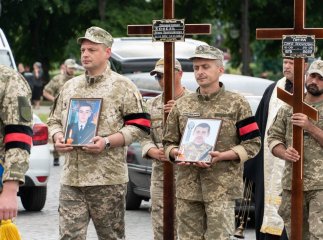 На Закарпатті поховали двох загиблих захисників
