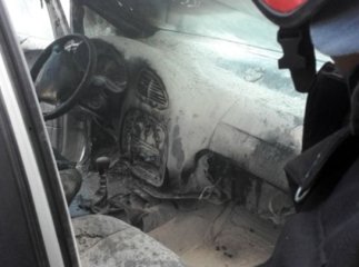 В Ужгороді горів автомобіль на словацьких номерах