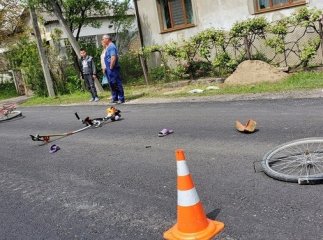 Мотоцикліст наїхав на жінку-велосипедистку: опубліковано фото