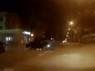 Нічна ДТП в Ужгороді: з’явилося відео з місця події