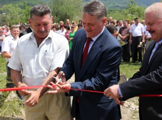 Олександр Ледида відкрив роботи по газифікації в селі Вишоватий (ФОТО)