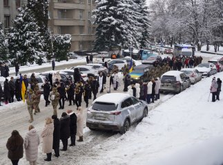 В останню путь провели полеглого воїна в Ужгороді