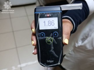 В Ужгороді патрульні виявили нетверезого водія