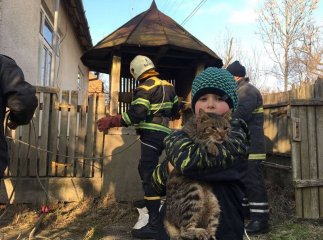 Сьогодні врятували котика, який впав у глибокий колодязь