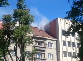 У центрі Ужгорода горів будинок