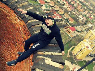 Руфер з Ужгорода похизувався подоланням екстремальних висот українських міст