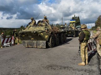 Колона військової техніки їхала на Закарпаття для проведення навчань