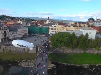 Святкування Дня Ужгорода відзняли на відео з висоти пташиного польоту