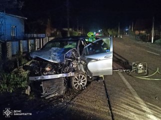Водія довелося «вирізати» з понівеченого авто після ДТП на Тячівщині