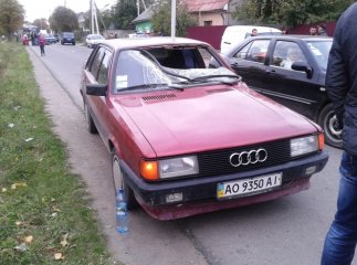 У Виноградові "Ауді" збила на дорозі коня (ФОТО)