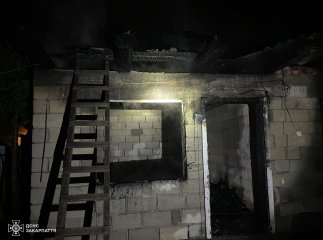 На Рахівщині ліквідували пожежу в літній кухні