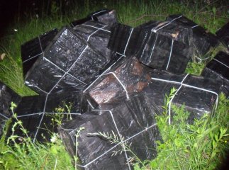 Минулої доби чопські прикордонники виявили 9000 пачок сигарет