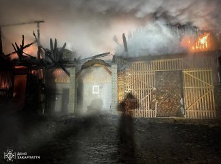 У селі на Тячівщині рятувальники гасили пожежу