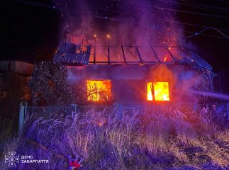 Вогнеборці серед ночі рятували будинок на Берегівщині