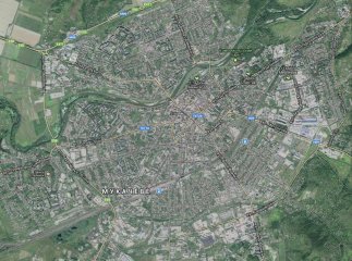 Мукачево протягом тридцяти років: вид з космосу (ВІДЕО)