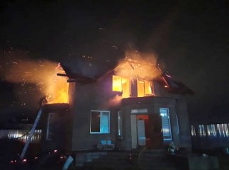 Вночі у селі Минай вирувала пожежа