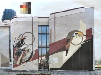 В Ужгороді художники з чотирьох країн Європи почали створювати перший у місті мурал