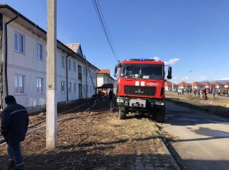 Опубліковано фото з місця масштабної пожежі на Тячівщині
